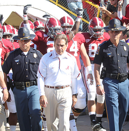 Alabama head coach Nick Saban