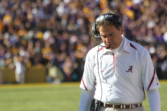 Alabama head coach Nick Saban